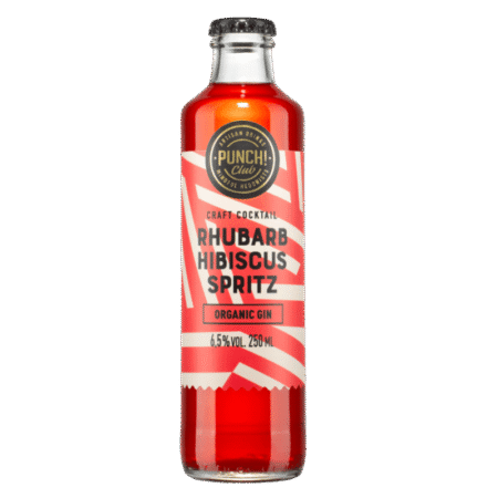 Rhubarb Hibiscus Spritz